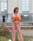 · Pantalon Palazzata · Rouge ·