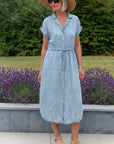 · Nemi Robe · Tencel Bleu Clair ·