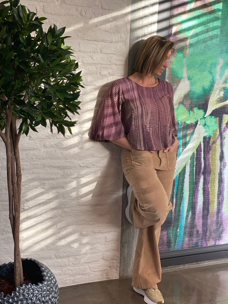 · Buffalo print blouse 1 ·