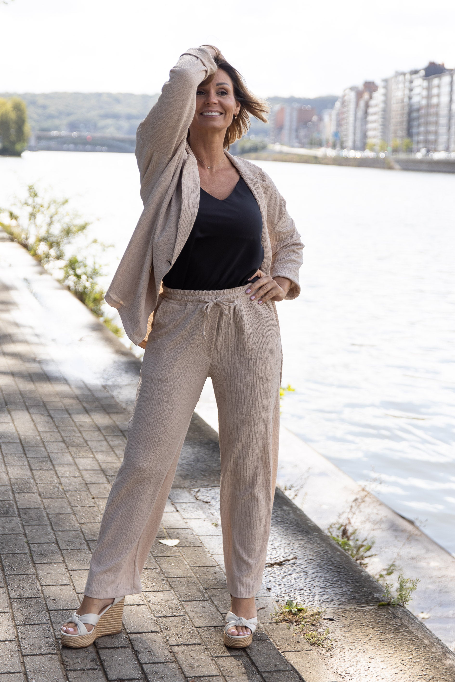 · Veronica Pants · Beige ·