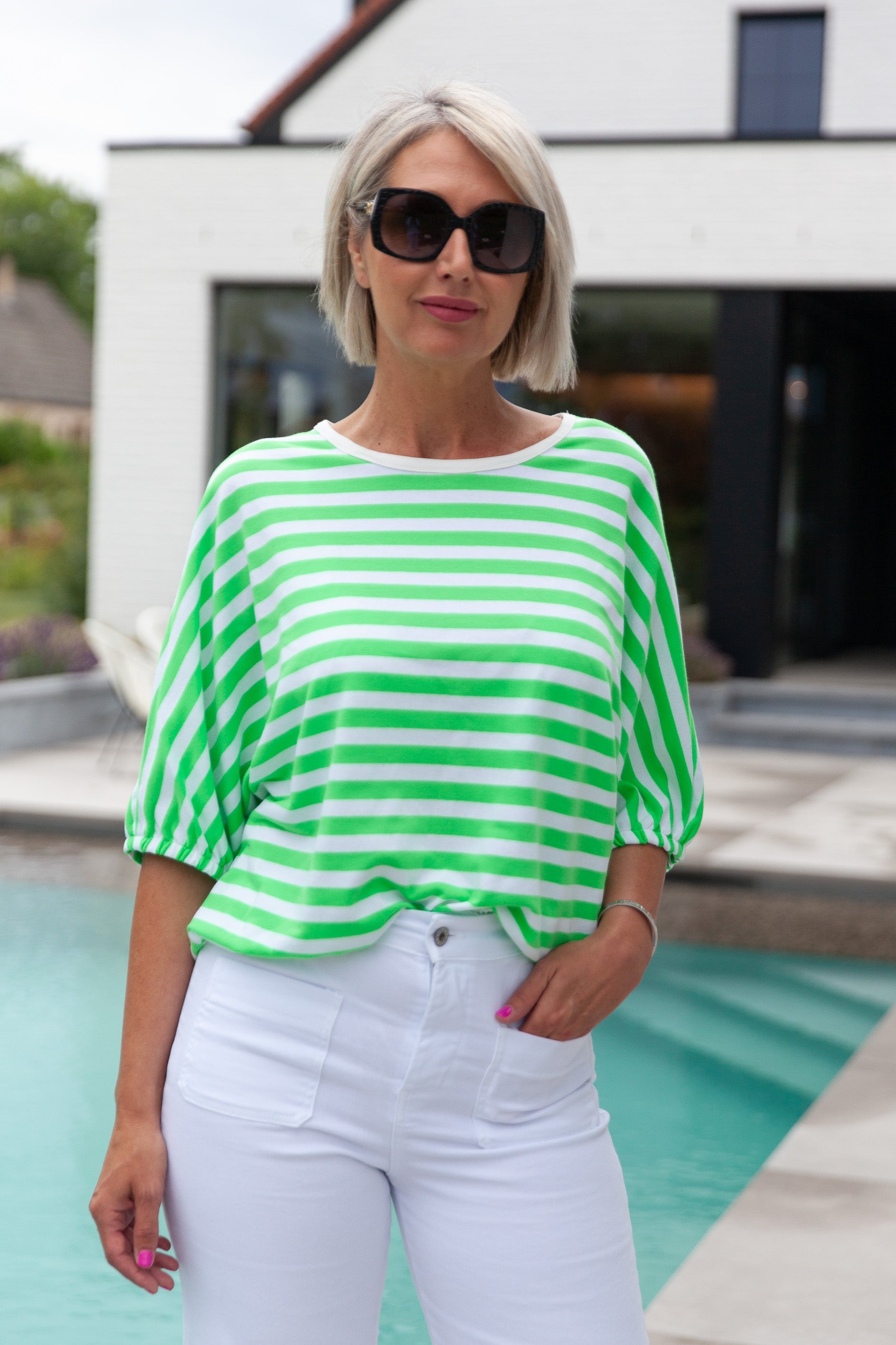 · Acconia Blouse · Vert Fluo ·