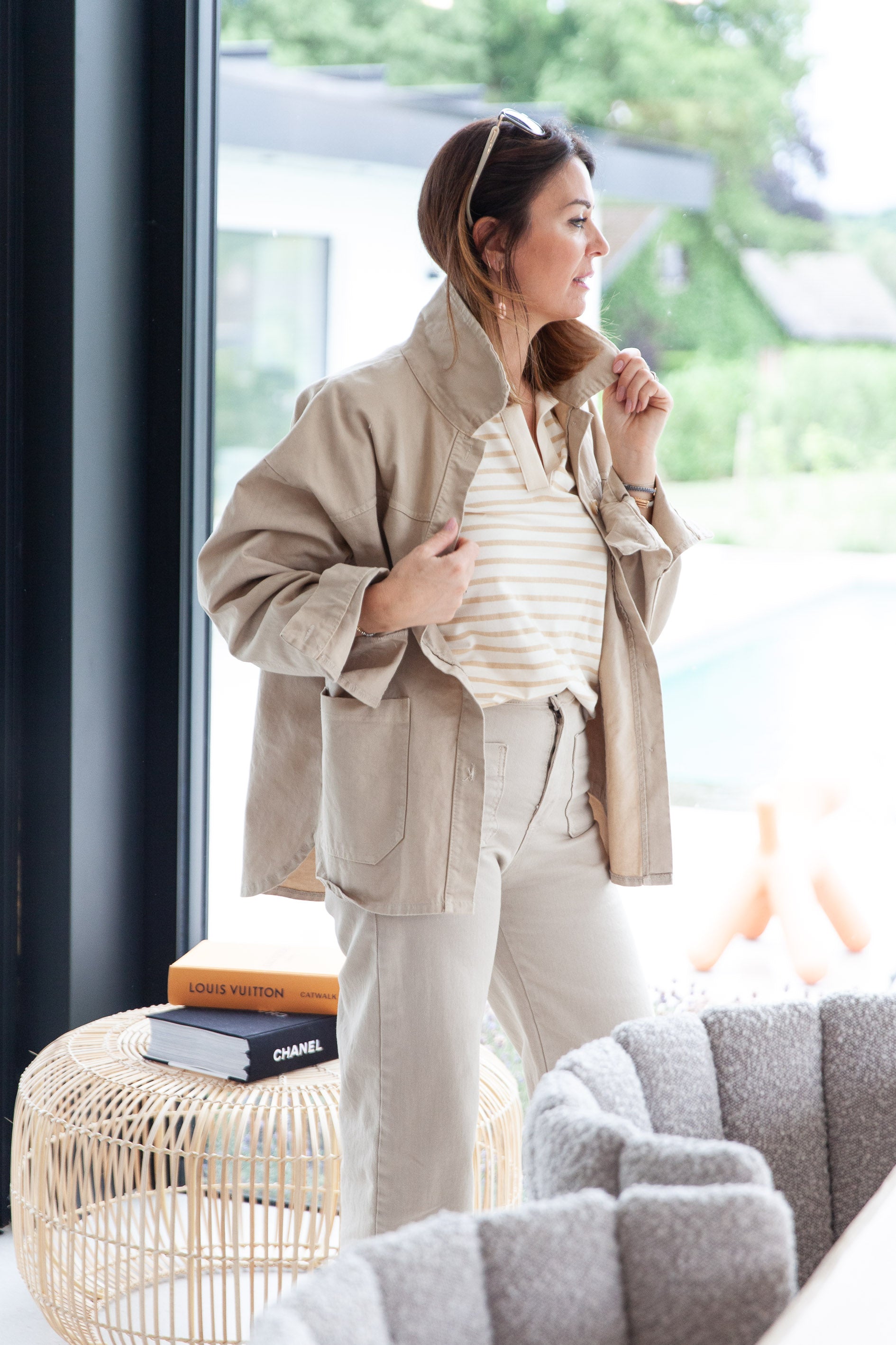 · Pepita Veste · Beige ·