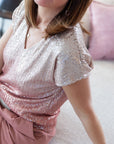 · Naples Blouse · Rose / Taupe ·