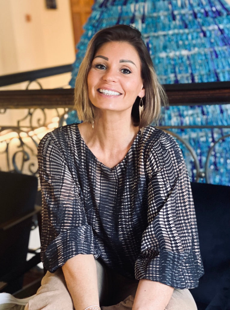 · Buffalo print blouse 1 ·